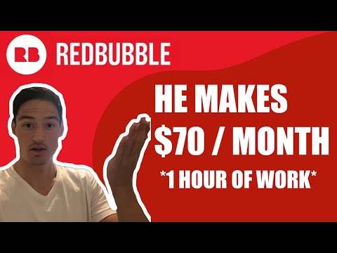HOW MUCH MONEY CAN YOU MAKE ON REDBUBBLE | PASSIVE INCOME IDEAS