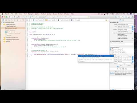 Create a Simple Alert Popup in Swift 3 | Swift Playground | Xcode tutorial for beginners