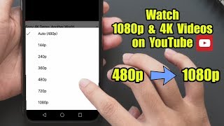 How to Watch 1080p & 4K Videos On YouTube