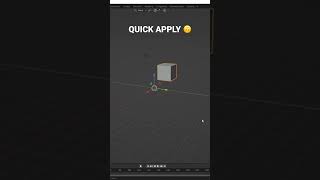 How to Apply Transform Quickly in Blender 🙃 #shorts