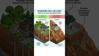 DESIGNING ON A HILL SIDE ❌ #shorts #civilengineering065 #viral