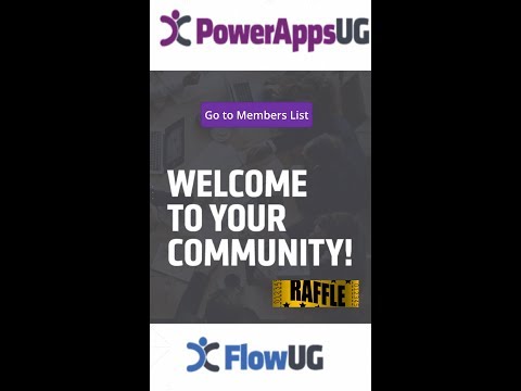 PowerApps & MS Flow User Group App for Leaders, Hosts, Organisers