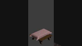 Picnic Table with Table Cloth #blender3ddesign #tutorial #blender3dmodeling #b3d #animation