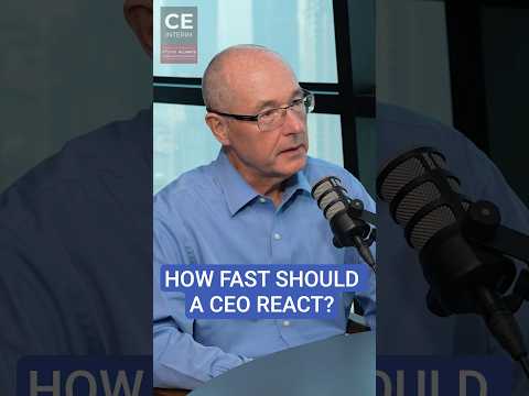 How Fast Should a CEO React?