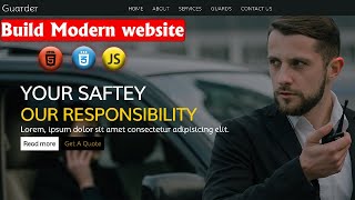 Build Modern Website with HTML, CSS and JS🔥|| @codewithmanasaya