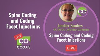 Spine Coding and Coding Facet Injections | CCO Live