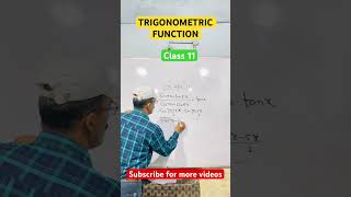 Class 11 question of TRIGONOMETRIC FUNCTION #trignometricfunctions #class11 #maths #youtubeshorts