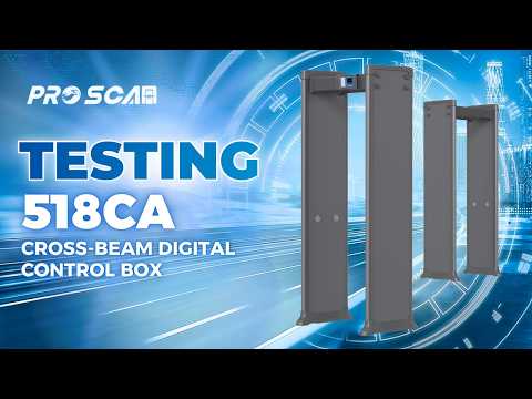 Walk-through metal detector 518CA | Cross-beam Digital Control Box 518CA - ProScan Global