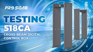 Walk-through metal detector 518CA | Cross-beam Digital Control Box 518CA - ProScan Global