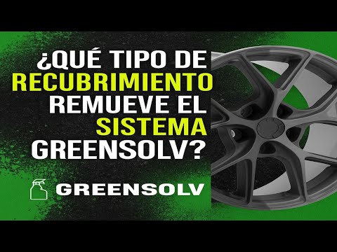 ¿Qué tipo de recubrimiento remueve el sistema Greensolv?