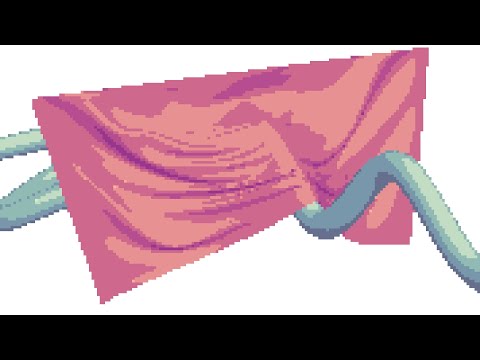 Pixel art cloth animation (long version)