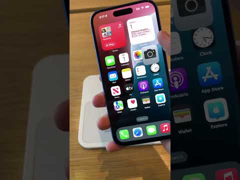 iPhone 16 in Ultramarine at the Apple Store