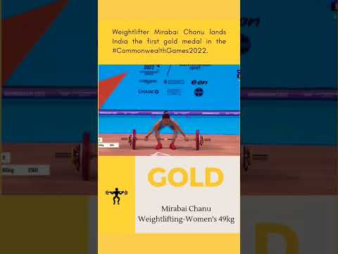 MIRABAI WINS GOLDFollow #mirabai.chanu wins 1 st Gold & 3rd Medal for medal at CWG: 21