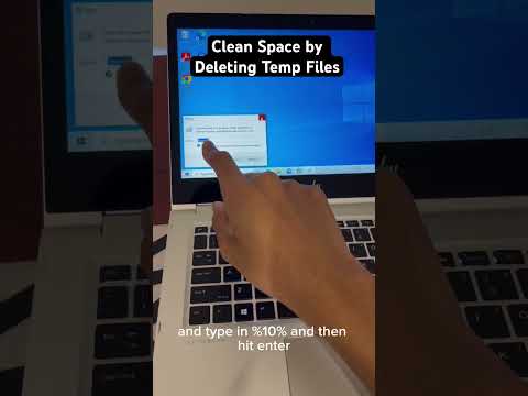 Clean space on Windows by deleting temporary files | #shorts