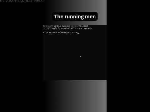 Running Man in CMD | CMD hack | BYCODE | #shorts #youtubeshorts #viralvideo