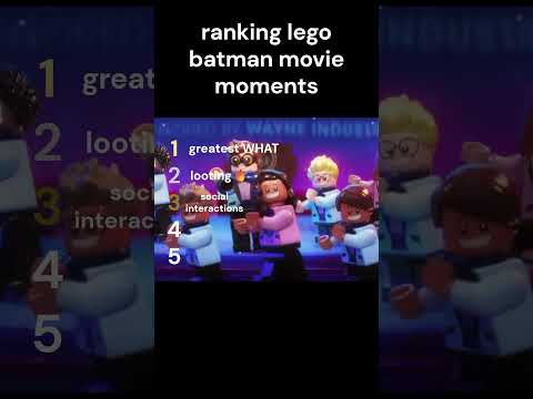 ranking lego batman movie moments #batman #legobatman #funny