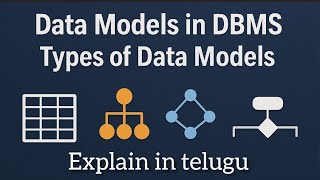 what is data model and different types of data models with ex on DBMS in Telugu#degree#dbms#database
