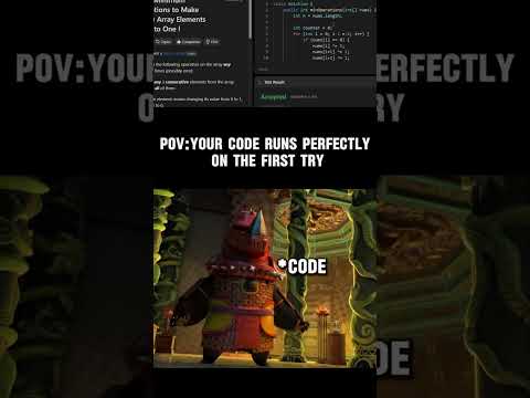 When yr code runs perfectly on the first try. #developerlife #progress #shorts #viralshorts #coding