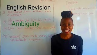 Ambiguity in sentences/ literature