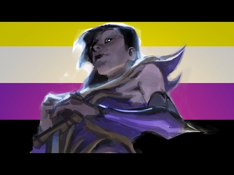 Painting with Nonbinary Flag Colors!!!! (epic)