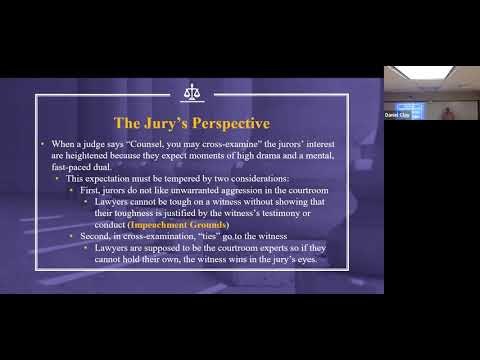 Legal Reasoning & Argumentation - Cross Examination - Part I