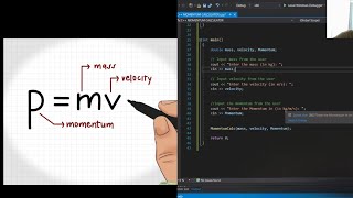 (SIMPLE CODE) C++ CODE MOMENTUM CALCULATOR