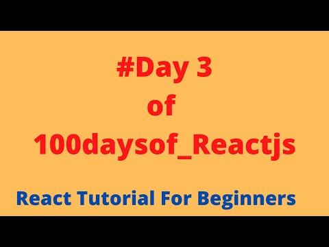 what is a component in Reactjs. (Day3 of 100daysof_React)