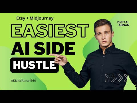 EASIEST AI Side Hustle | Etsy + Midjourney |