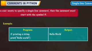 𝐂𝐨𝐦𝐦𝐞𝐧𝐭𝐬 𝐢𝐧 𝐏𝐲𝐭𝐡𝐨𝐧 |𝐂𝐡 𝟎𝟗|𝐂𝐨𝐝𝐞𝐆𝐏𝐓 𝐕𝟒.𝟎|𝐂𝐥𝐚𝐬𝐬 𝟎𝟔