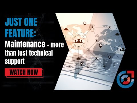Just one feature: JETCAM Maintenance - more than just technical support