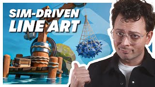 Simulation-Driven Grease Pencil Animations