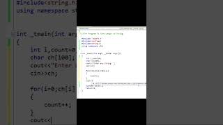 C++ Program to Find Length of String without using strlen() #cppcode#cppprogram#education#cpphub