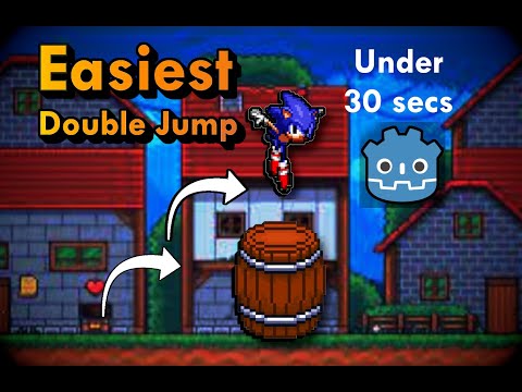 Double Jump in 30 Seconds | #1 Godot Rapid