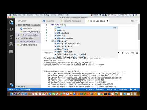 Let vs Var in ES6 (javascript)