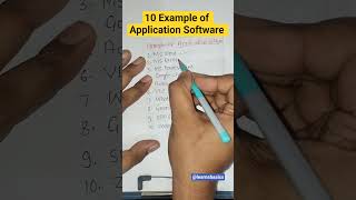Example of Application Software? Ten Example of application software #applicationsoftware #shorts