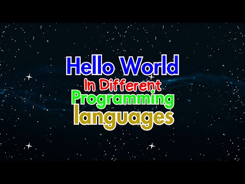 Hello World In Different Programming Languages Be Like