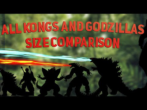 ALL Godzilla vs Kong SIZE COMPARISON