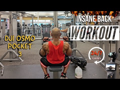 Check Out this INSANE BACK WORKOUT - LA Fitness - DJI Osmo Pocket 3