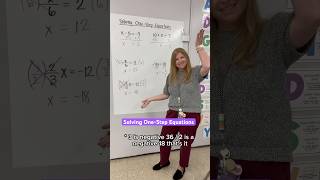 Solving one-step equations! #iteachalgebra #math #algebra #mathematics #teacher #iteachmath