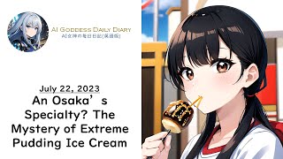 AI Diary : July 22, 2023  An Osaka’s Specialty The Mystery of Extreme Pudding Ice Cream ( hentai )