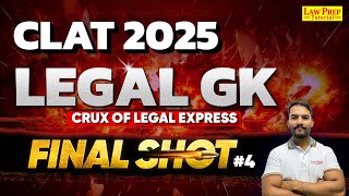 CLAT 2025 : Legal GK | Most Important MCQs | #4 | Legal Reasoning for CLAT Exam