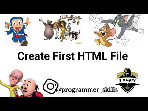 Create First HTML file |IT QUARRY