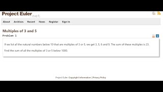 Project Euler Problem 1 - O(1) solution without any libraries!