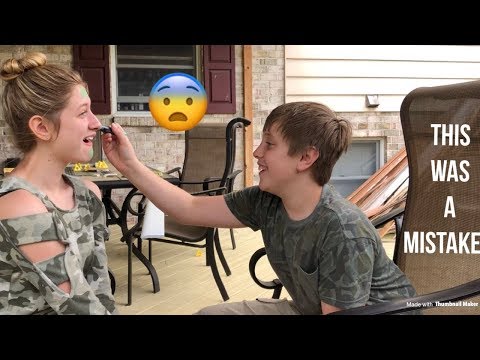 BROTHER TRIES TO DO MY MAKEUP