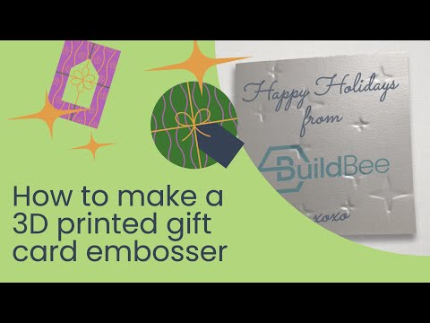 How to make a 3D printed gift card embosser