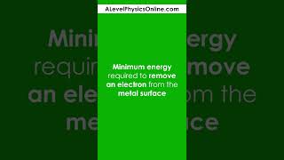 Definition - Work Function