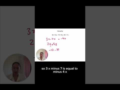 How to simplify algebra expressions - Easy Method #maths #mathstricks