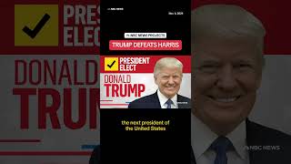 Donald Trump is elected 47th president of the United States