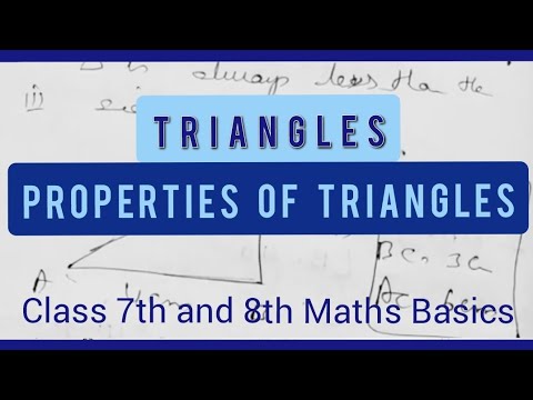 🔺Learning Triangles - Properties of Triangles (Pythagoras theorem, Angle Sum Property etc.)🔺