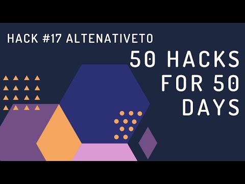 Hack #17 AlternativeTo - A Free Tool to Find Alternatives to Products You Love